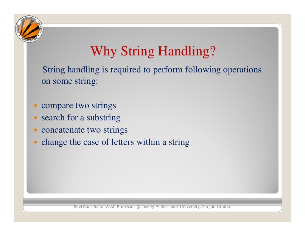 String handling(string class)
