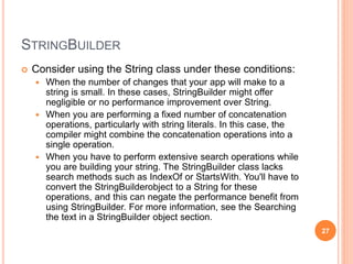 STRING PROPERTY
internal class Program
{
public String Name { get; set; }
}
27
 
