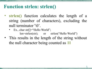 Comprehensive Guide to Strings in C Programming Language | PPTX