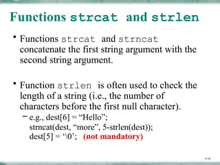 Comprehensive Guide to Strings in C Programming Language | PPTX