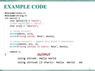 Comprehensive Guide to Strings in C Programming Language | PPTX