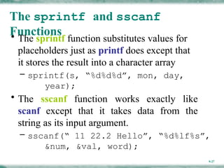 Comprehensive Guide to Strings in C Programming Language | PPTX