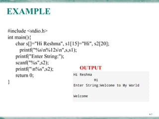 Comprehensive Guide to Strings in C Programming Language | PPTX