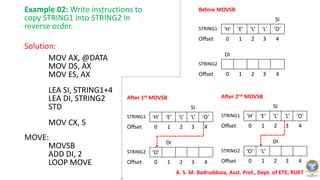 8086 String Instructions.pdf | Programming Languages | Computing