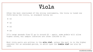 String Instruments: Orchestration | PDF