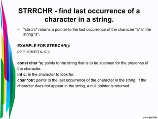 String & its application | PPT