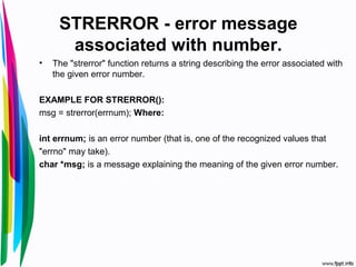 String & its application | PPT