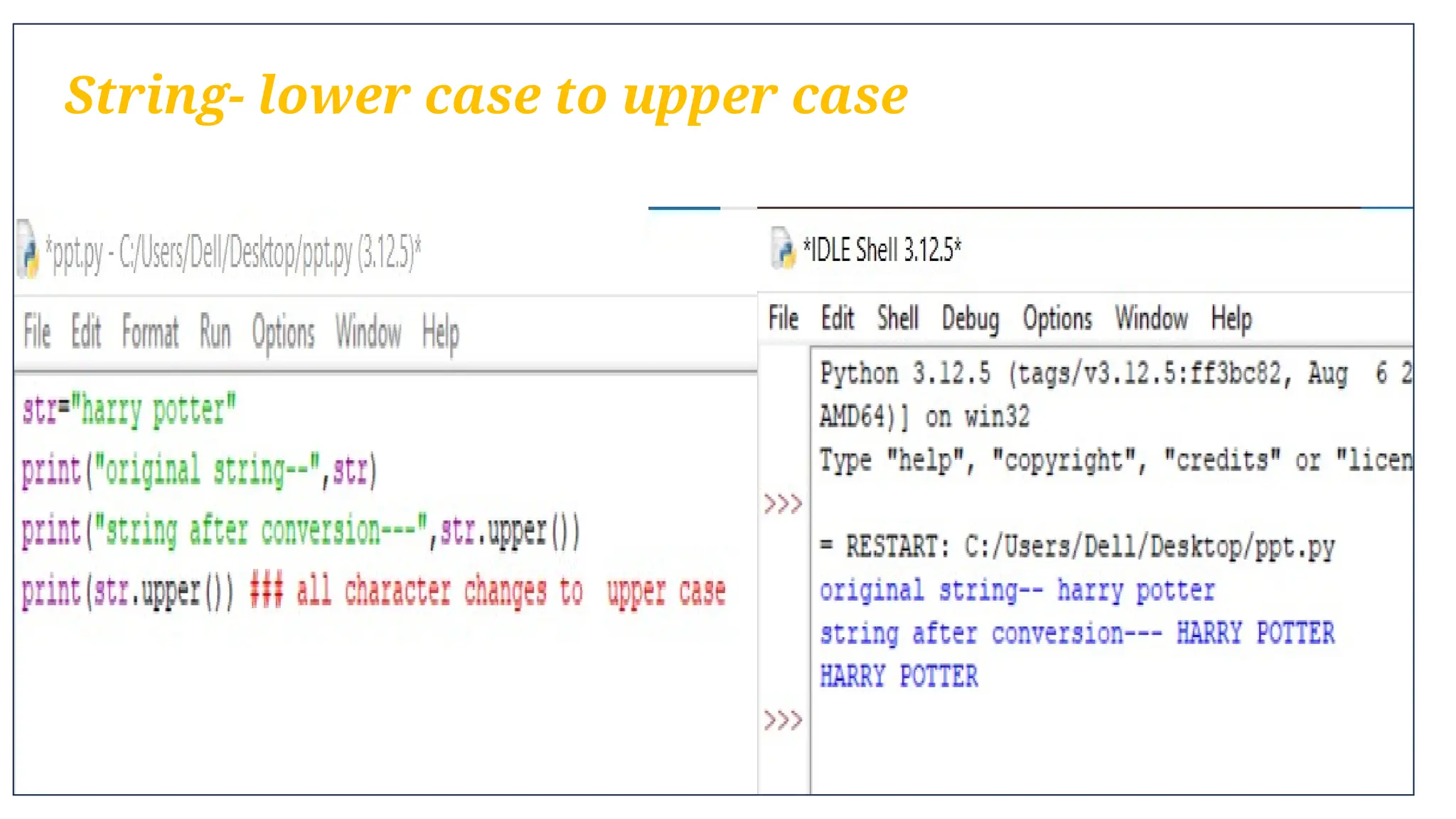 presentation on python string manipulation | PPTX