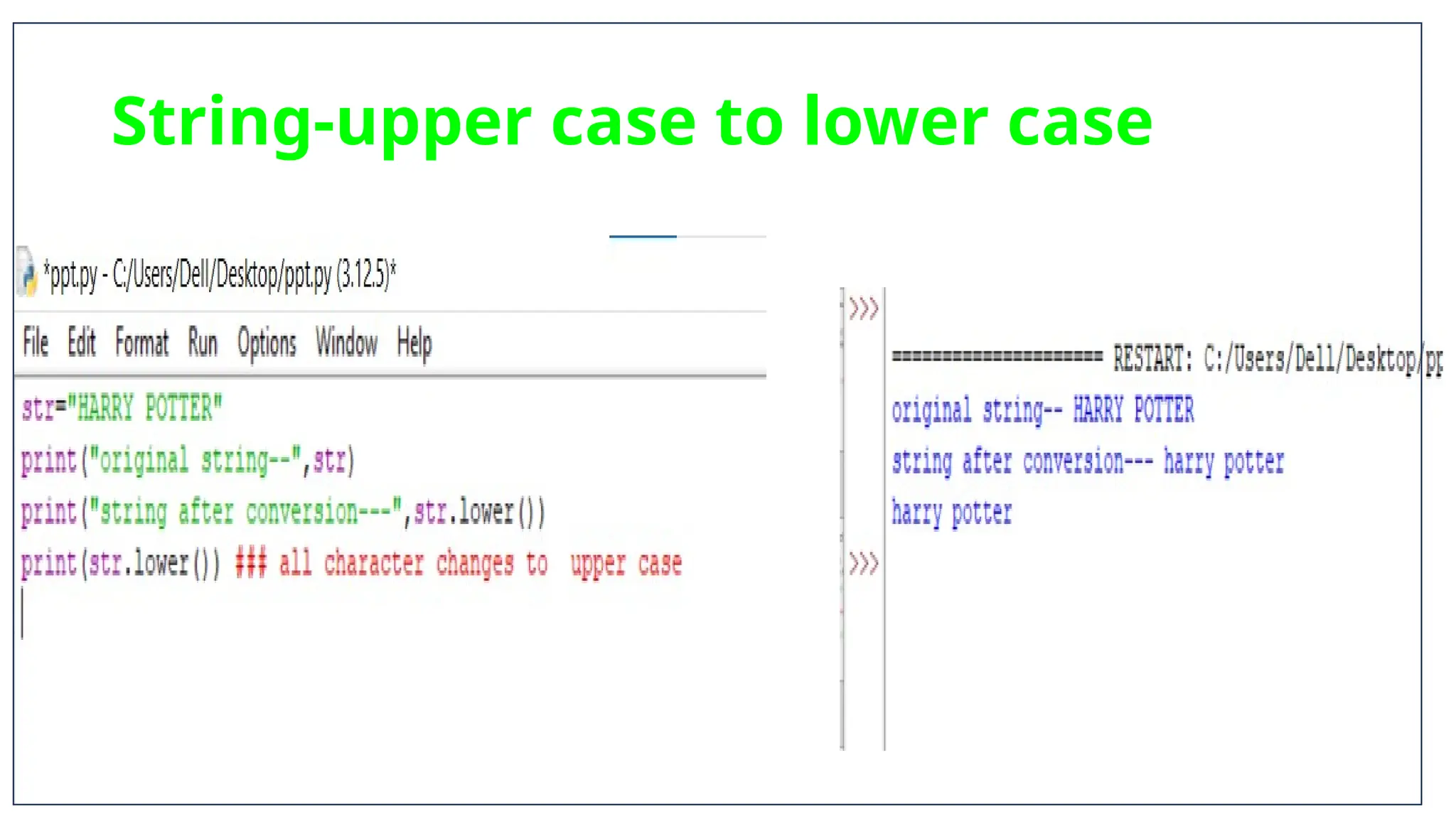 presentation on python string manipulation | PPTX