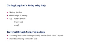 String Manipulation in Python | PPT