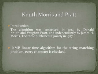 STRING MATCHING | PPT