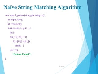String matching Algorithm by Foysal | PPT