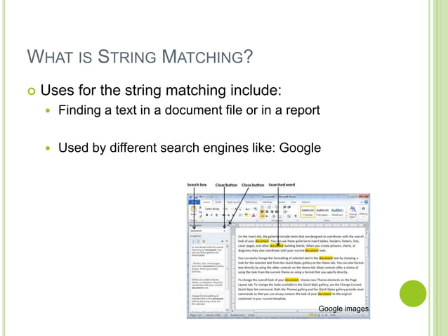 String matching algorithms | PPTX