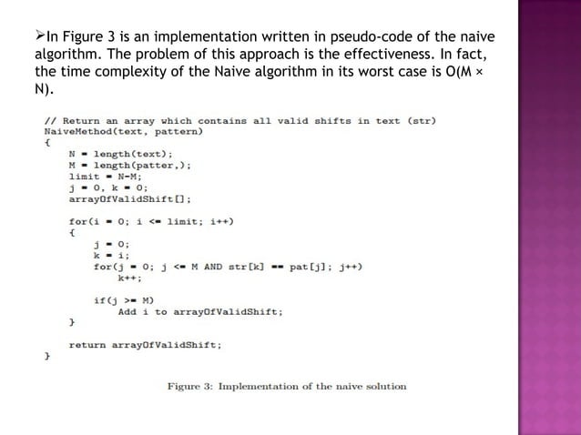 String matching algorithms | PPT | Programming Languages | Computing