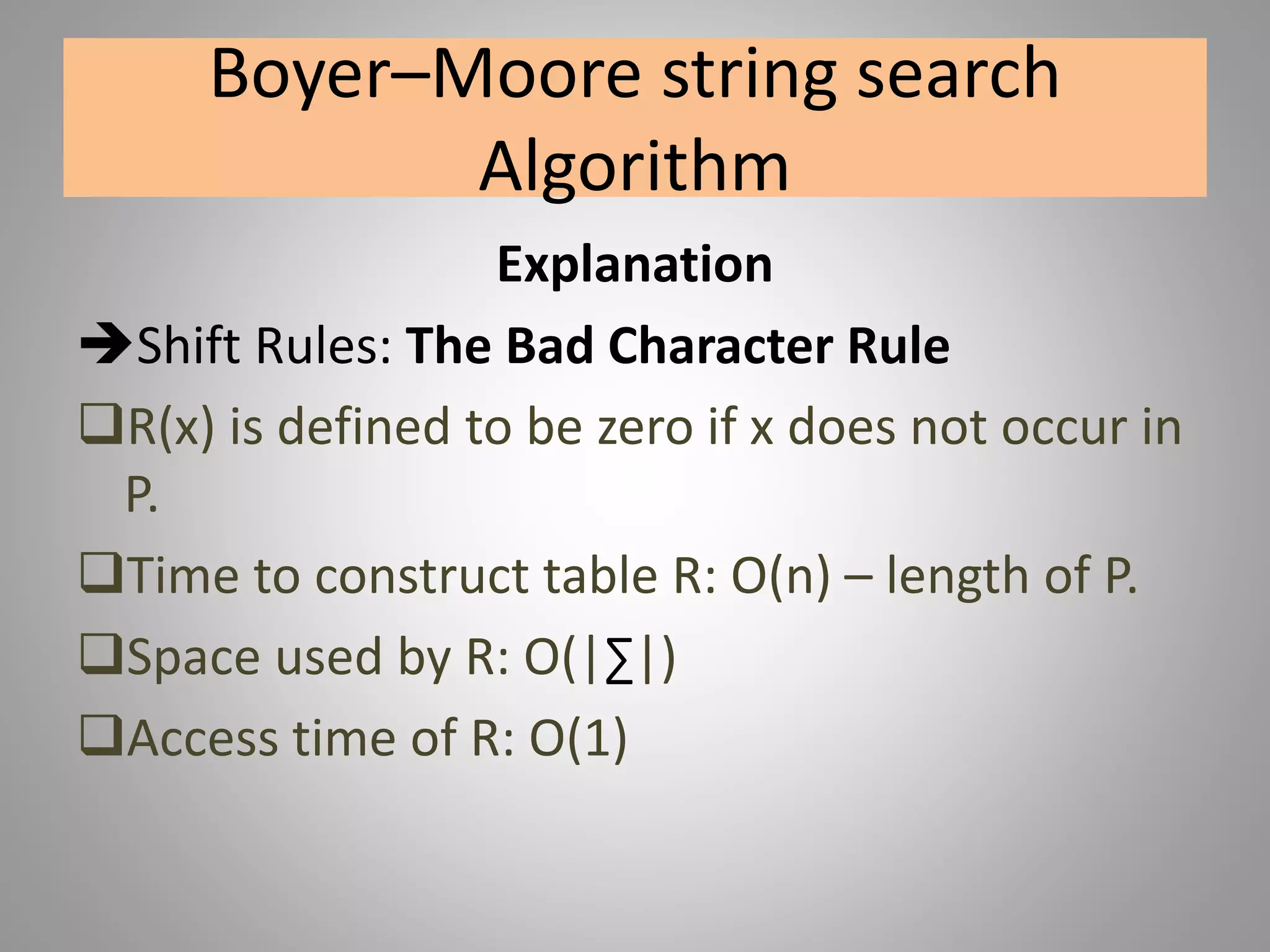 String matching algorithms-pattern matching. | PPT