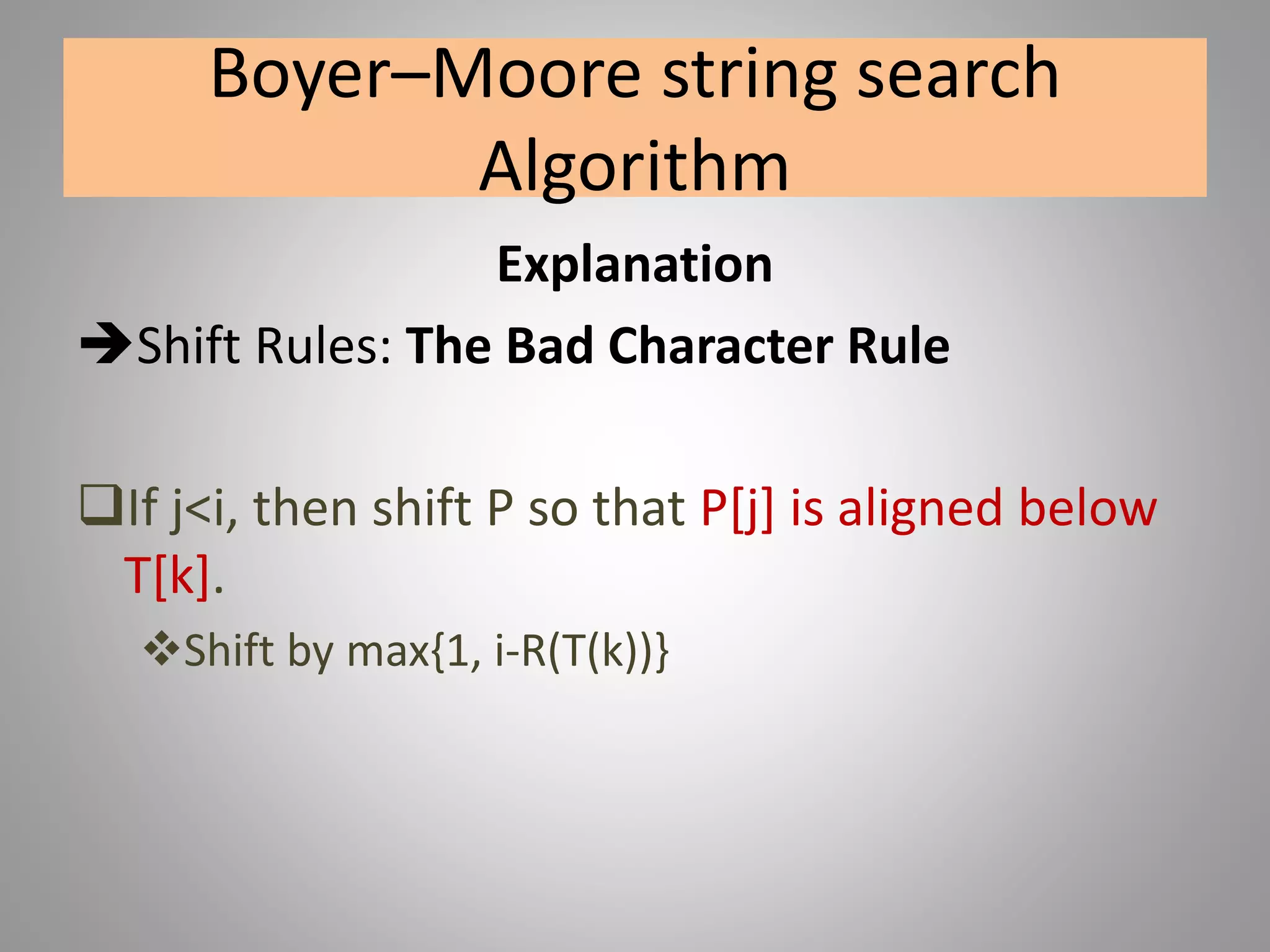 String matching algorithms-pattern matching. | PPT