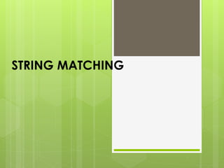 String matching, naive, | PDF