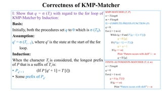 String Matching with Finite Automata and Knuth Morris Pratt Algorithm | PDF