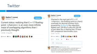 Twitter
https://twitter.com/StephanTLavavej
 