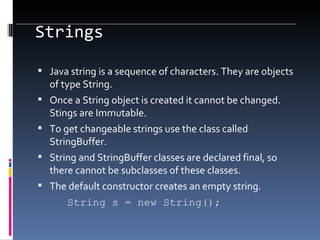 Strings | PPT