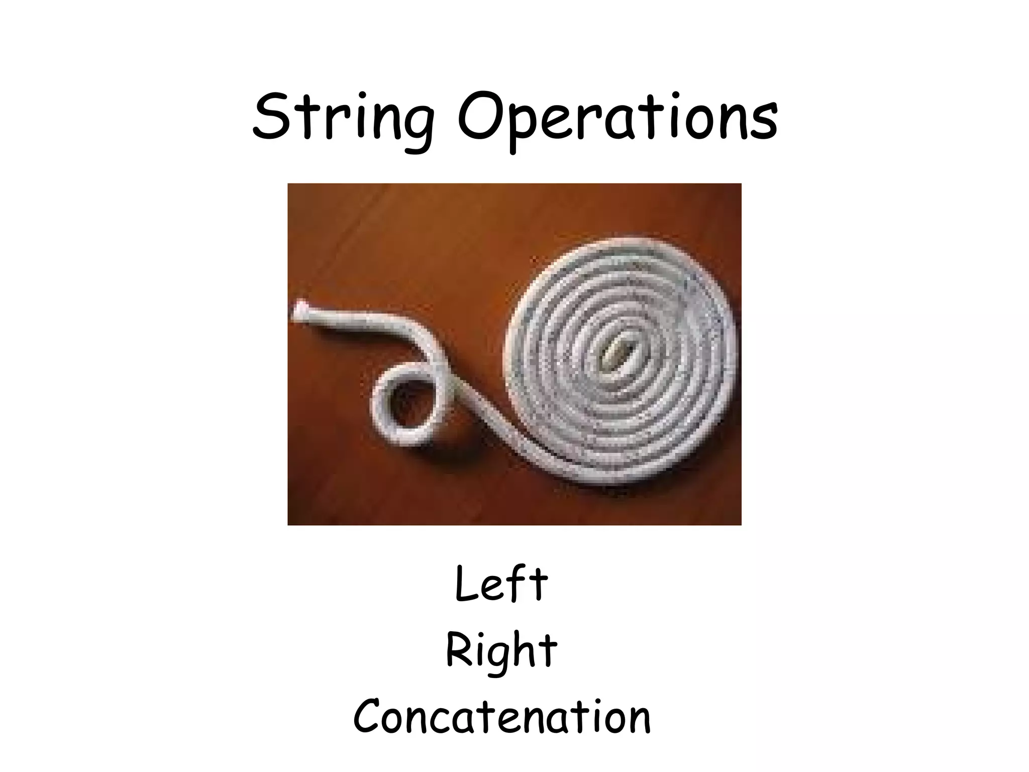 Strings | PPT