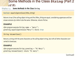 Some Methods in the Class String (Part 2
of 8)
 