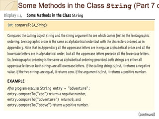 Some Methods in the Class String (Part 7 o
 