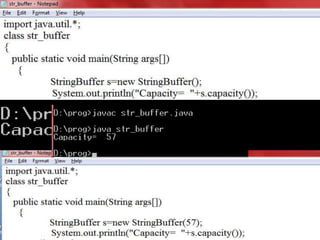 Strings in Java | PPTX | Programming Languages | Computing