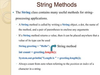 Strings in Java | PPT