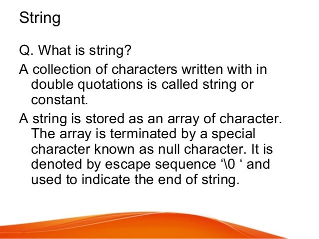 Strings