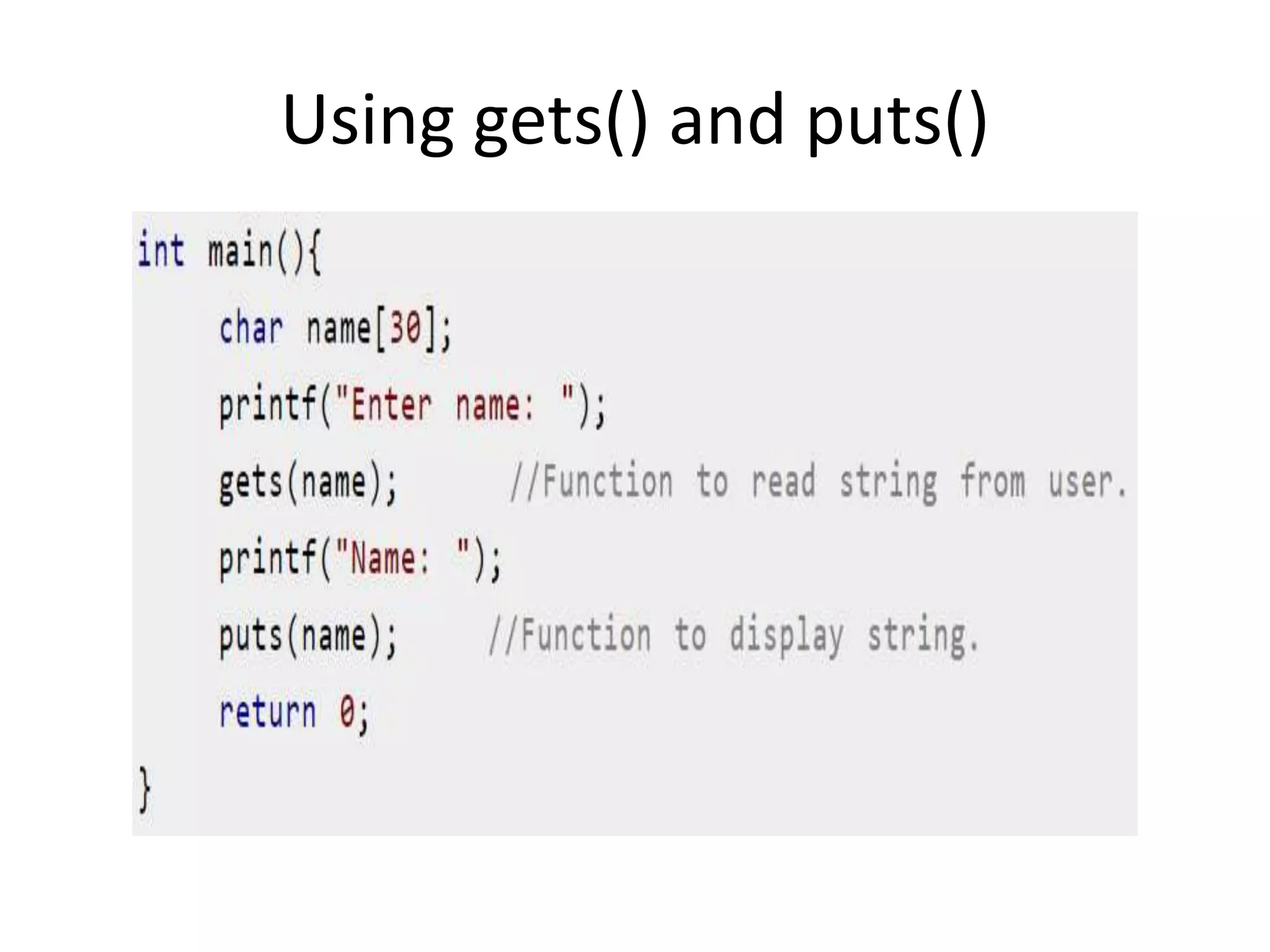 Strings in C | PPT