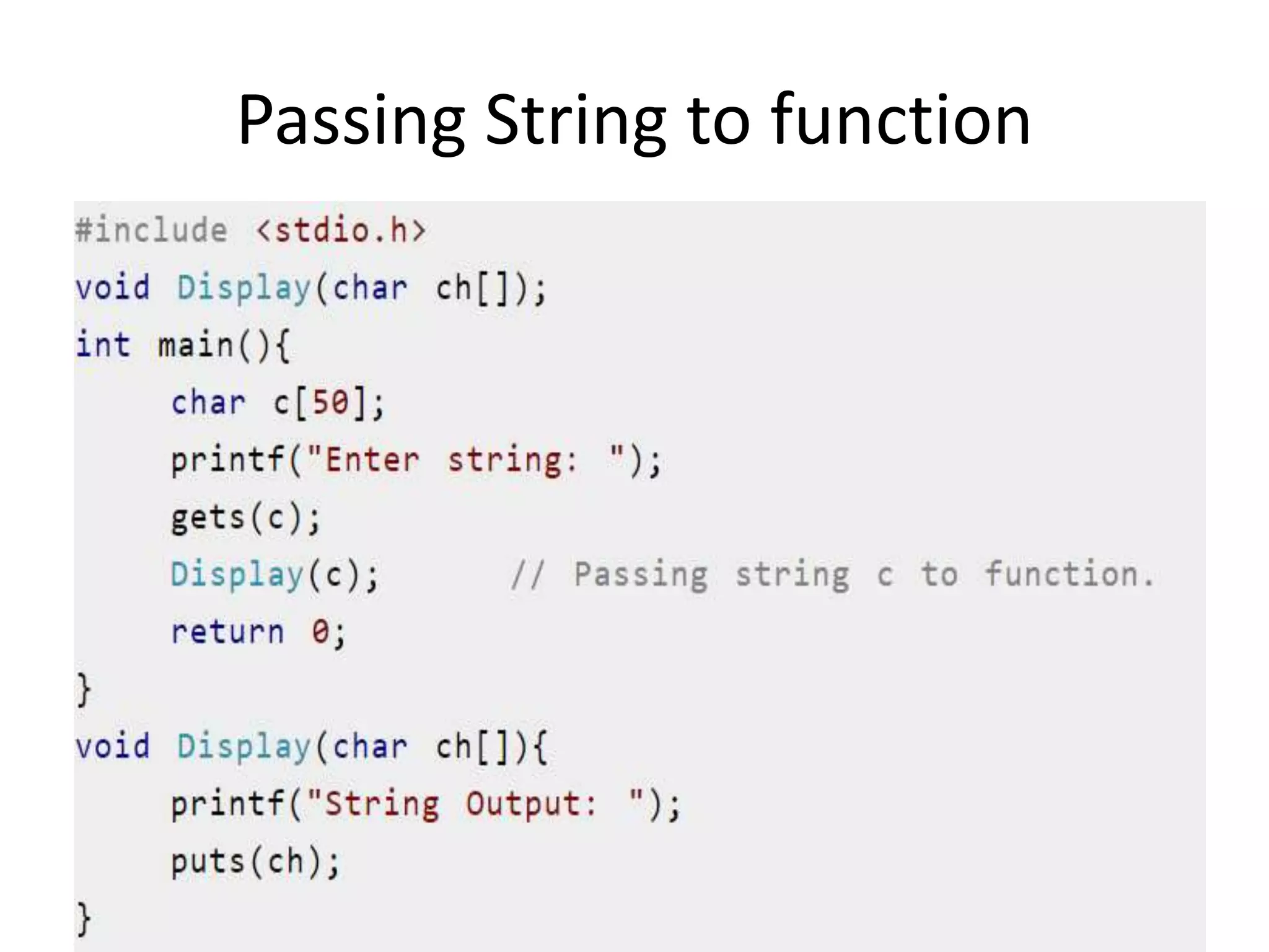 Strings in C | PPT