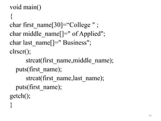 Strings in C | PPTX