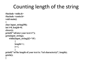 Strings in C | PPT