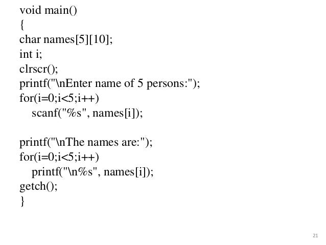 Strings in C