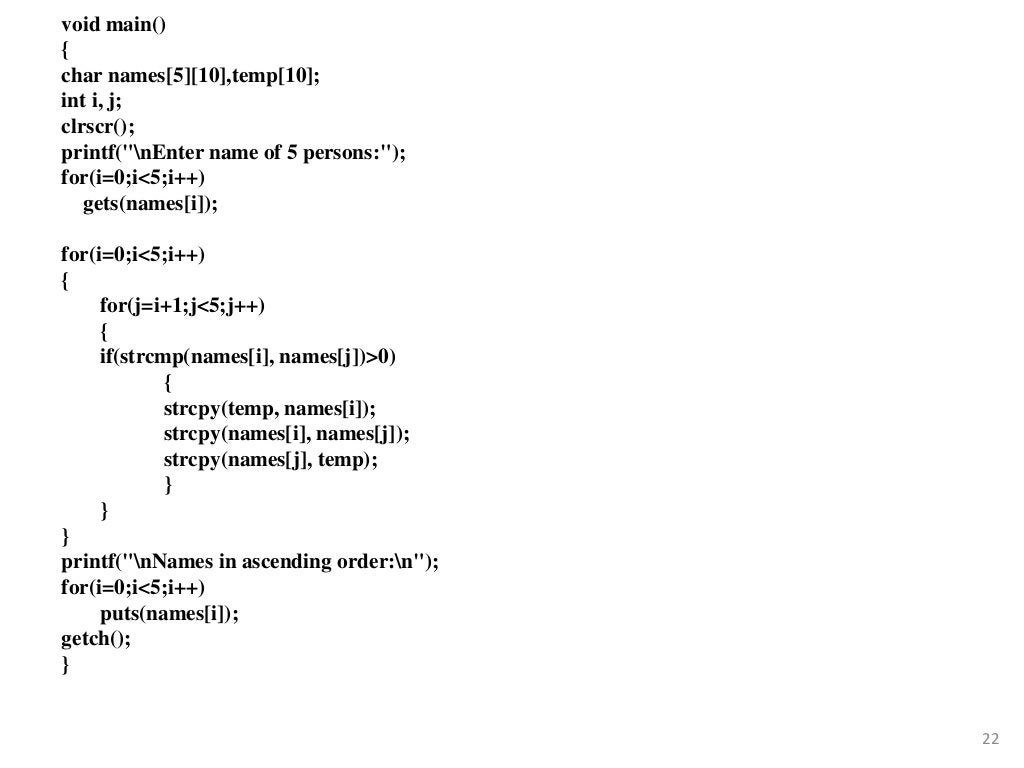 Strings in C