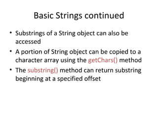 Strings In OOP(Object oriented programming) | PPT
