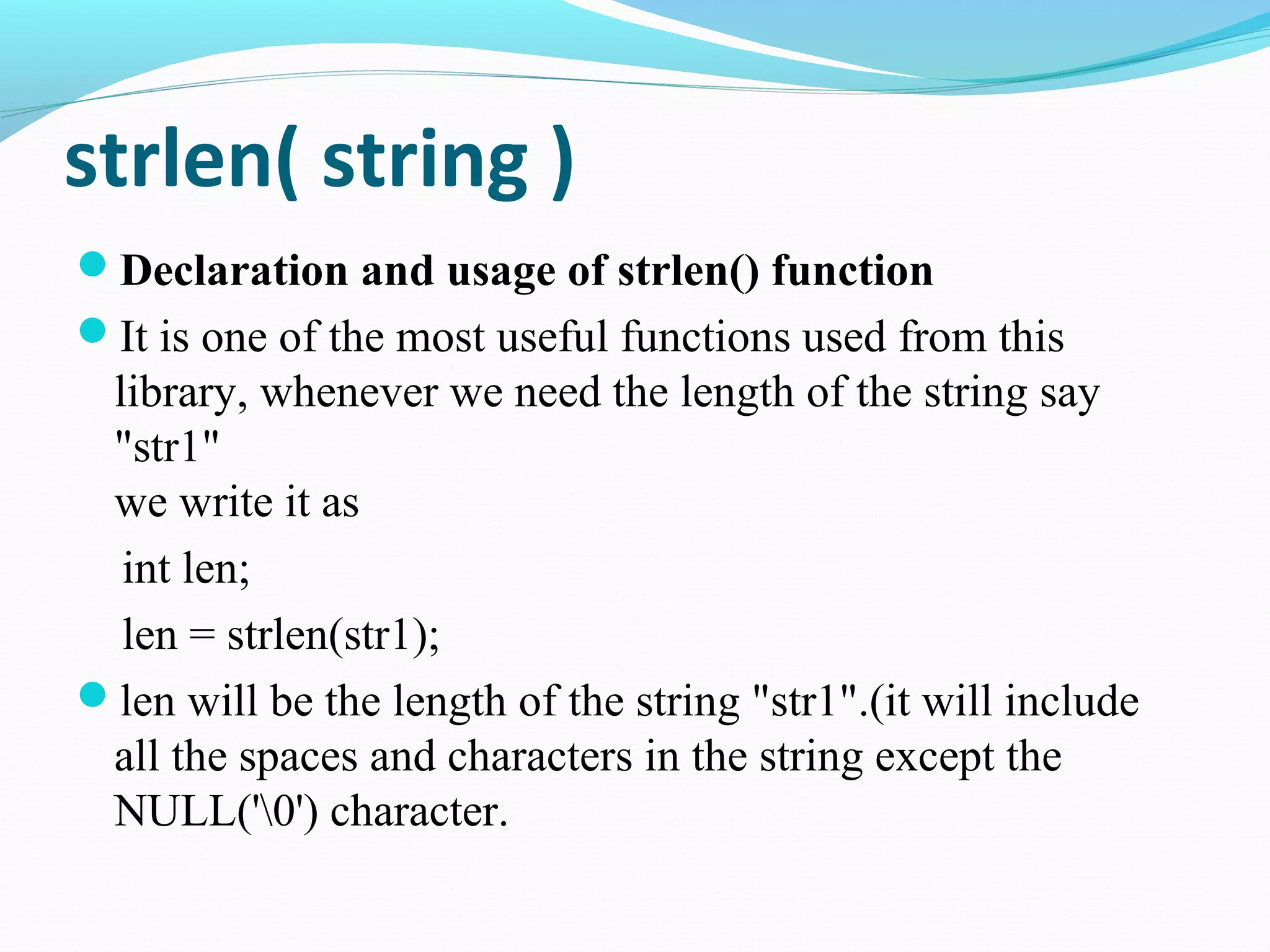 Strings | PPT