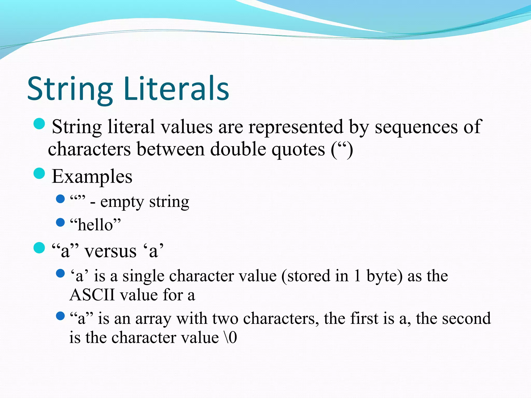 Strings | PPT
