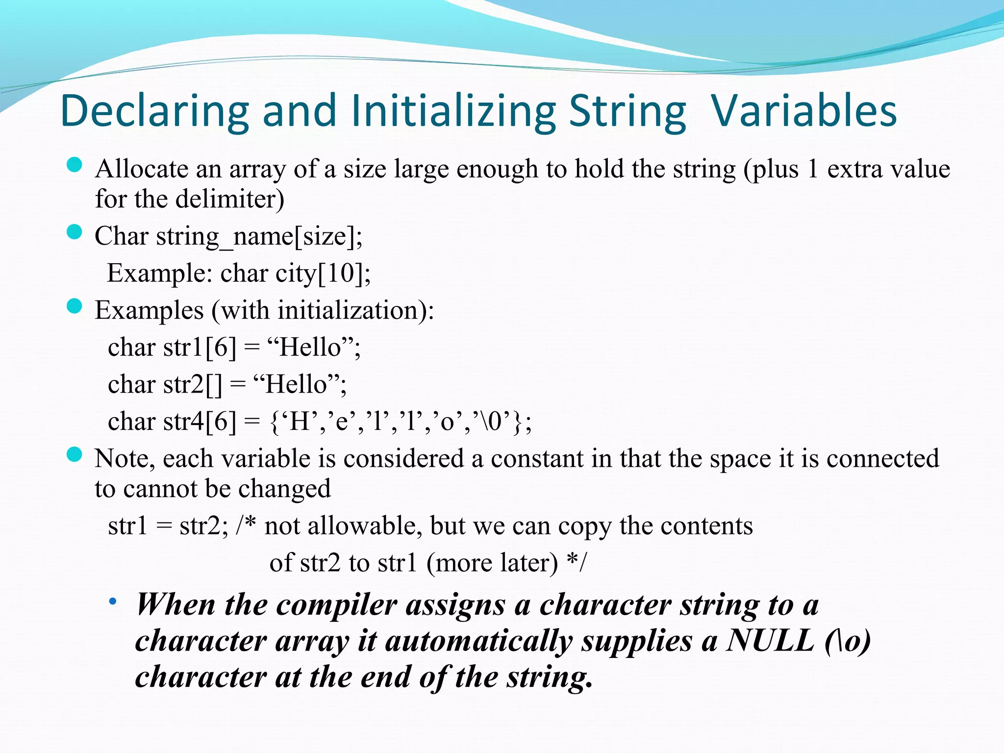 Strings | PPT
