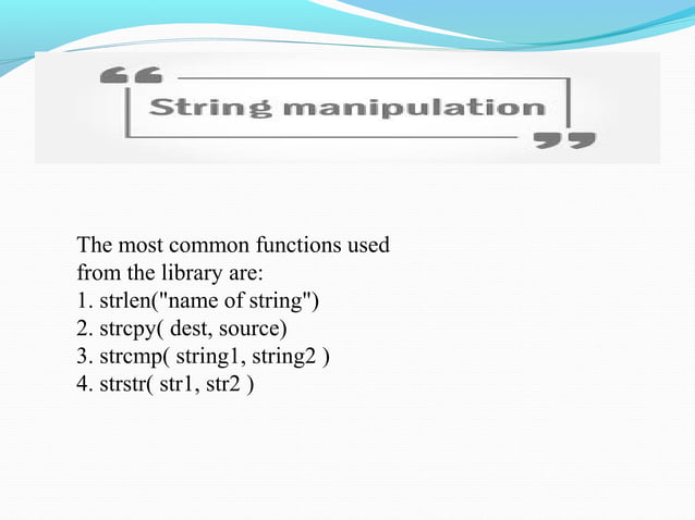 Strings | PPT