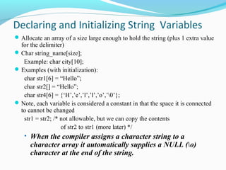 Strings | PPT
