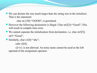 Strings | PPT