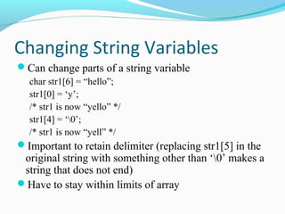 Strings | PPT