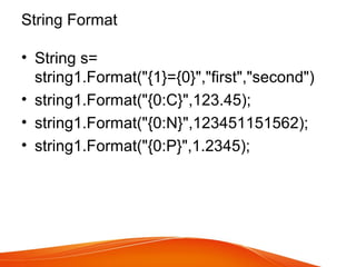 C# Strings | PPT