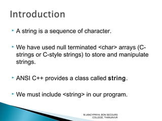 Manipulation of Strings | PPT