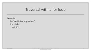 Strings in Python | PPT