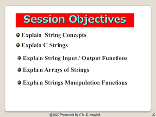 Strings IN C | PPT