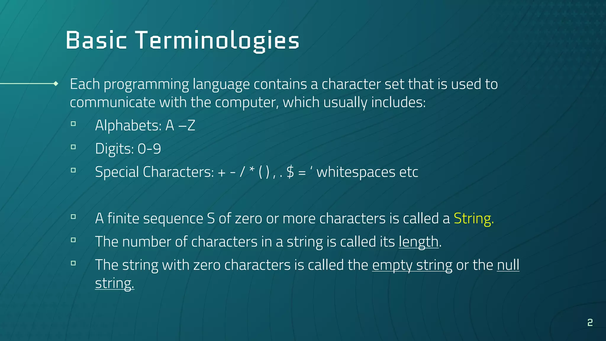 Strings | PPTX