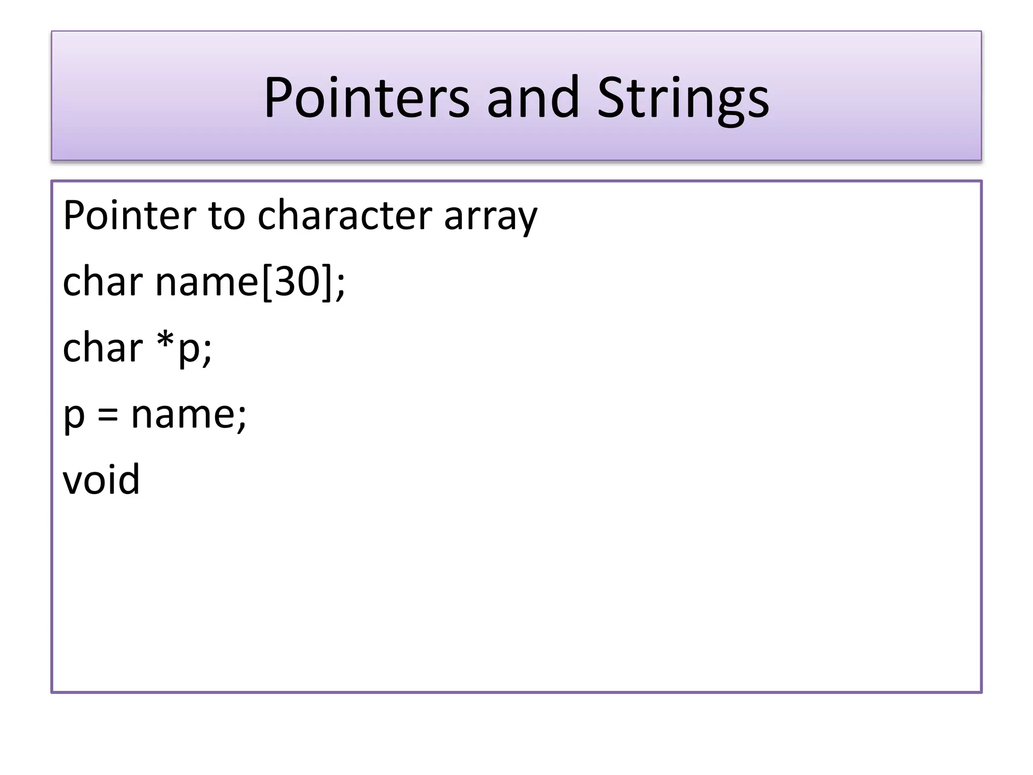 Strings in C language | PPTX | Programming Languages | Computing